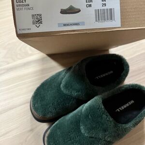 Merrell Cozy Plush Slip-On Loafers in Viridian Green